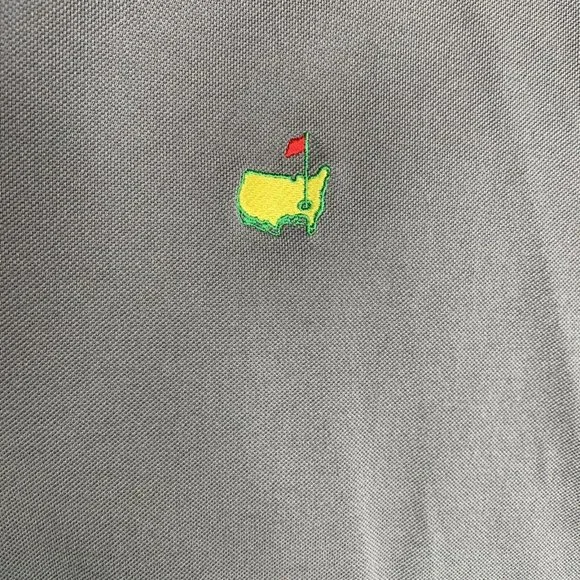 Augusta National Golf Shop Slazenger Mens Polo Shirt XL Grey SS Collared - Picture 3 of 8